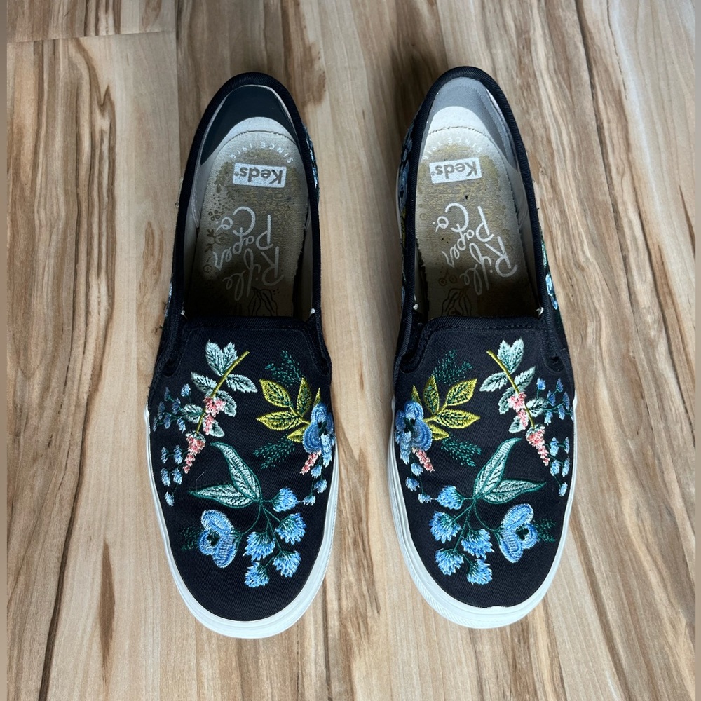 Keds x Rifle Paper Co Triple Decker Slip On’s